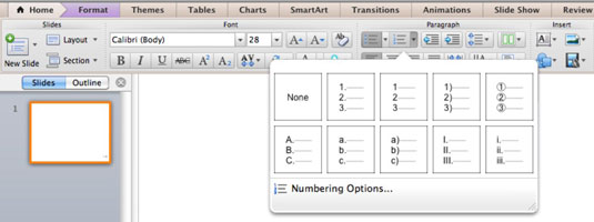 Εργασία με Κείμενο Placeholders στο PowerPoint 2011 για Mac