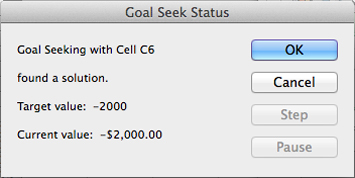 Prognoze, izmantojot Microsoft Excel komandu Goal Seek