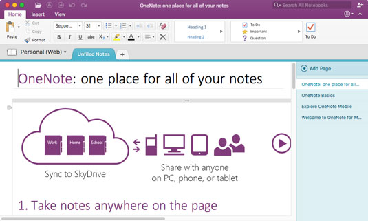 Mitä uutta Microsoft OneNote 2016:ssa?