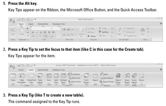 Cheat Sheet pro Access 2007 pro LuckyTemplates