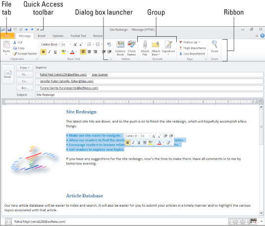 Cheat Sheet for Outlook 2010 Alt-i-ett for LuckyTemplates