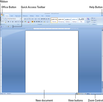 Word 2007 All-in-One For Lucky Templates Cheat Sheet