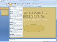 Műveletgomb létrehozása a PowerPoint 2007 dián