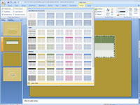 Kuvan käyttäminen taulukon taustana PowerPoint 2007:ssä
