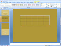 Kuvan käyttäminen taulukon taustana PowerPoint 2007:ssä