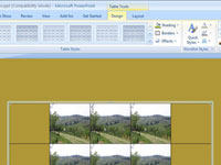 Hvernig á að nota mynd sem töflubakgrunn í PowerPoint 2007
