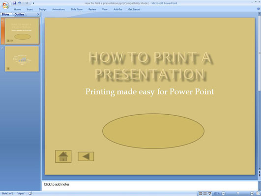 Kuidas lisada PowerPoint 2007 slaididesse heliobjekti