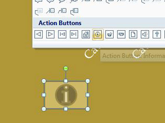 Si të përfshini një këshillë ekrani në një buton veprimi në PowerPoint 2007