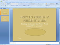 Kaip paslėpti arba rodyti „PowerPoint 2007“ skaidrę