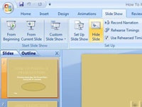 Kuidas peita või kuvada PowerPoint 2007 slaidi