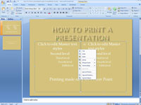 Com amagar objectes de fons en una diapositiva de PowerPoint 2007