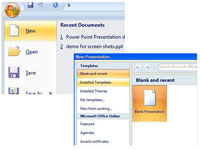 Як створити нову презентацію PowerPoint 2007 з шаблону