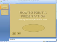 Як створити панель інструментів навігації на слайдах PowerPoint 2007