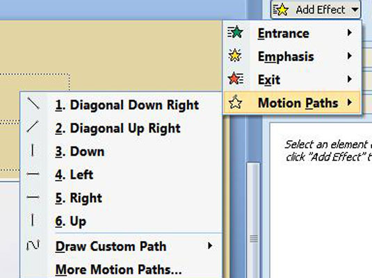 Com crear una ruta de moviment per moure elements a través d'una diapositiva de PowerPoint 2007