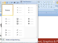 Com crear una llista amb vinyetes en una diapositiva de PowerPoint 2007