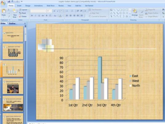 Kuidas teisendada vanu diagramme PowerPoint 2007 diagrammideks