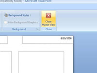 Hogyan változtassuk meg a Handout Mastert a PowerPoint 2007-ben