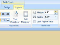 Com canviar la direcció del text de la fila de la capçalera a PowerPoint 2007