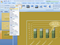 Si të animoni një grafik në PowerPoint 2007