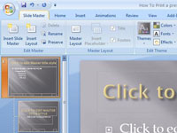 Slide Mastersin käyttäminen PowerPoint 2007:ssä