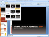 Kā lietot slaidu šablonus programmā PowerPoint 2007