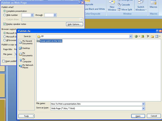 Як перетворити презентацію PowerPoint 2007 на веб-сторінку