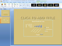 Kā pievienot diagrammu esošam PowerPoint 2007 slaidam