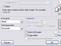 Ako používať dialógové okno Tlač v PowerPointe 2007