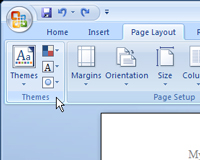 Hvernig á að nota þema á Word 2007 skjal