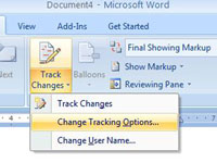 Πώς να προσαρμόσετε τις προβολές παρακολουθούμενων αλλαγών στο Word 2007