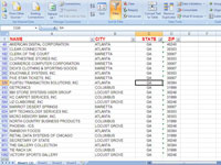 Filtrovanie záznamov v tabuľke programu Excel 2007 s automatickým filtrom