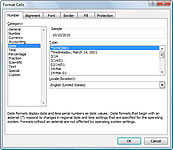 Format de dates a Excel 2007