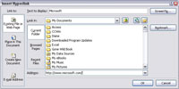 Πώς να εισαγάγετε μια υπερ-σύνδεση σε ένα αρχείο ή μια τοποθεσία Web στο Excel 2007