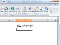 Sådan indsætter du symboler og specialtegn i Excel 2007