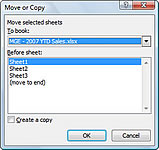 Како да преместите или копирате Екцел 2007 радне листове у друге радне свеске