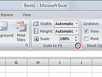 Hvordan bruke Excel 2007s skala for å passe til utskriftsalternativer