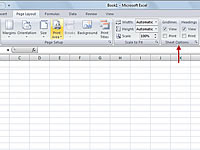 Tinklelio linijų ir eilučių bei stulpelių antraščių spausdinimas programoje „Excel 2007“.