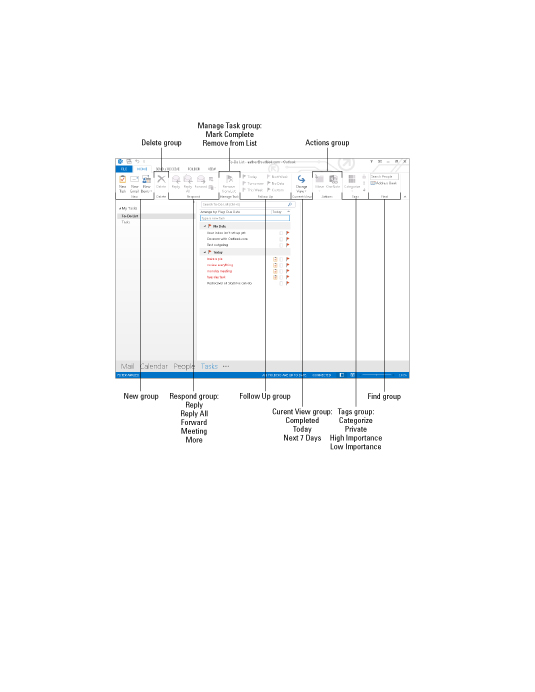 Preglednica za Outlook 2013 za LuckyTemplates