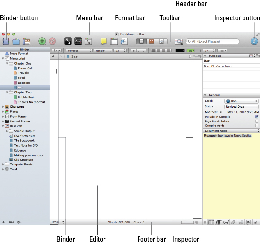 Scrivener за LuckyTemplates Cheat Sheet