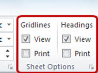 Com imprimir línies de quadrícula i encapçalaments de files i columnes a Excel 2010