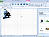 Com inserir imatges predissenyades en un full de treball Excel 2010