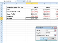 Excel 2010:n Goal Seek -ominaisuuden käyttäminen