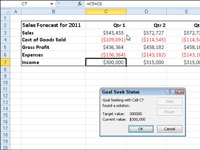 Excel 2010:n Goal Seek -ominaisuuden käyttäminen