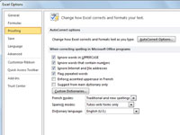 Rregulloni automatikisht gabimet e shkruara dhe shtoni tekst me korrigjimin automatik në Excel 2010