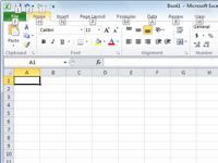 Kā atlasīt Excel 2010 komandas, izmantojot īsinājumtaustiņus