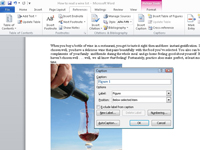 Jak přidat popisek k obrázku v dokumentu aplikace Word 2010