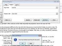 Kā aizstāt atrasto tekstu programmā Word 2010