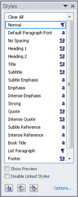 Kā lietot formatēšanas stilu programmā Word 2010