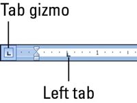 Kā programmā Word 2010 izveidot labās puses un kreisās puses pieturas sarakstu