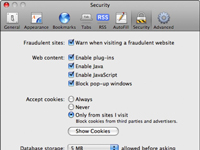 Hur man accepterar eller avvisar cookies i Safari